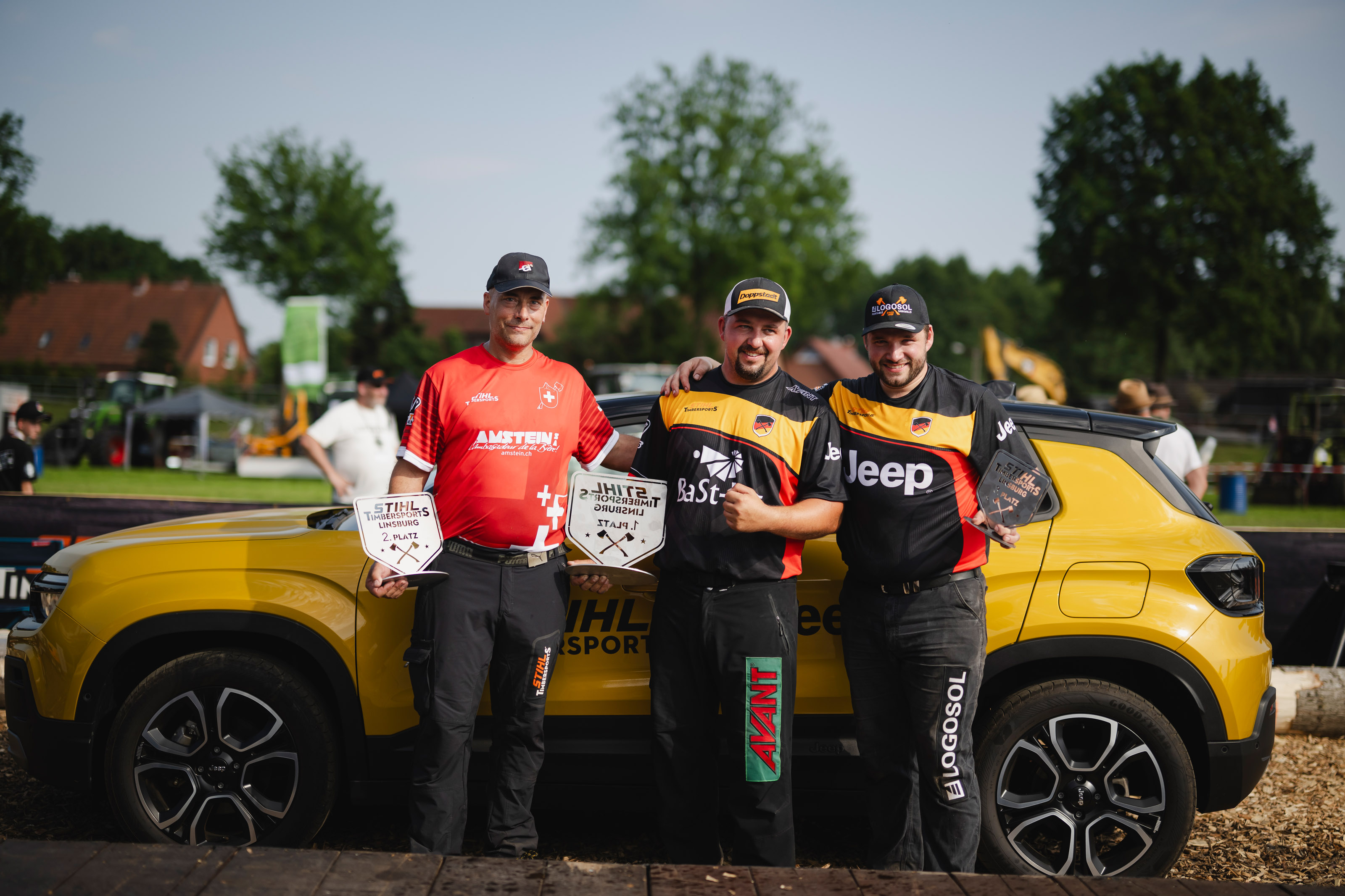Starkes Ergebnis für Deutschland: Cyril Pabst (CH), Danny Martin (D) und Marcel Steinkämper (D) bilden das Podium beim zweiten Semifinale in Linsburg.