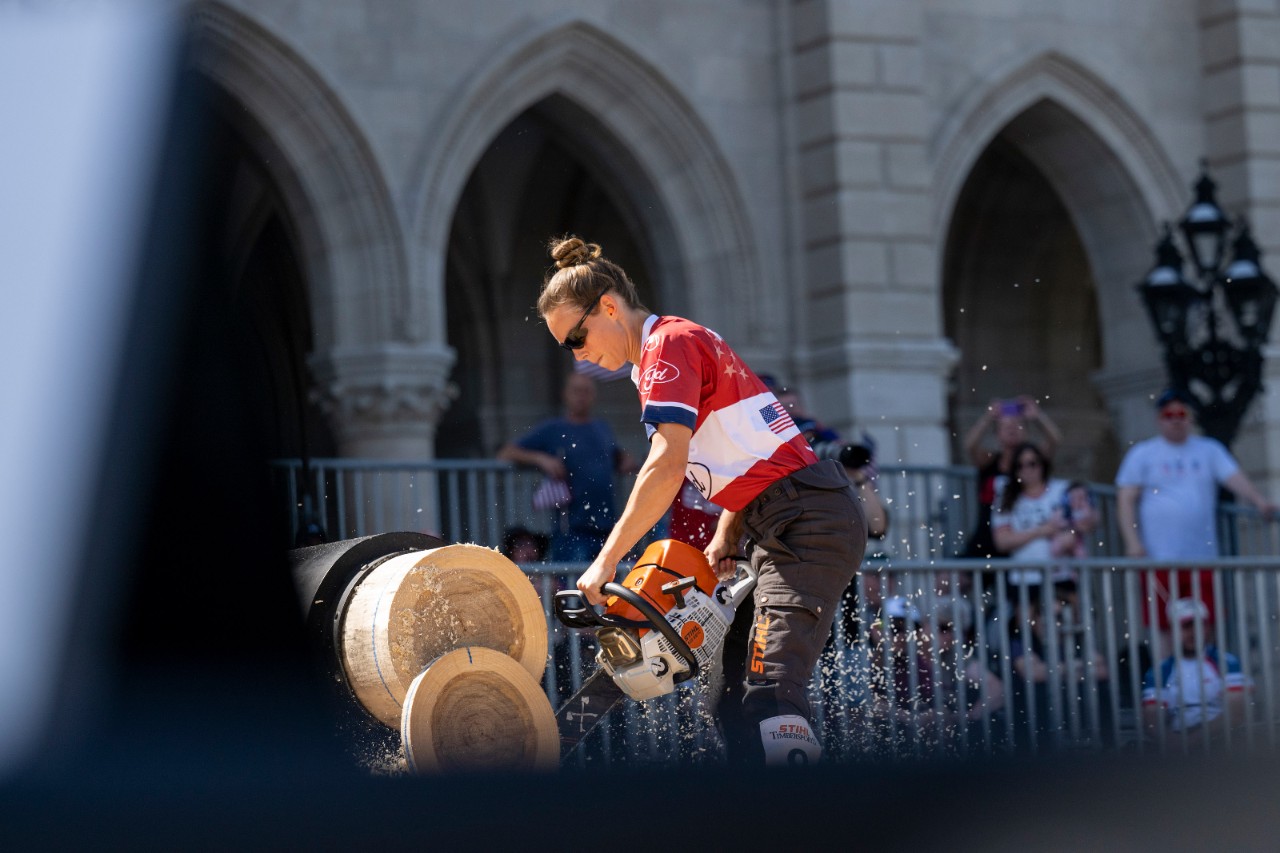 Timbersports Athletin in Action